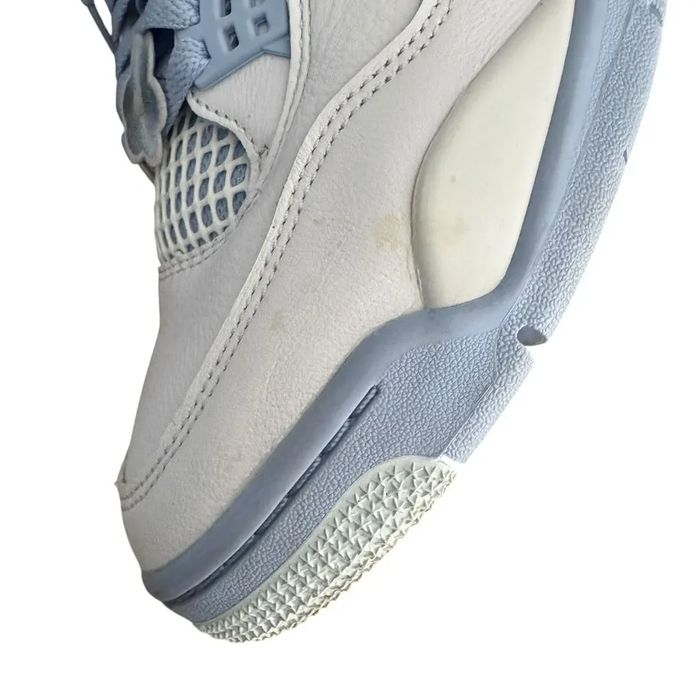 Nike Air Jordan 4 Retro Wmns 11/M 9.5 HV0823-100 White Alumin Blue Forget Me Not